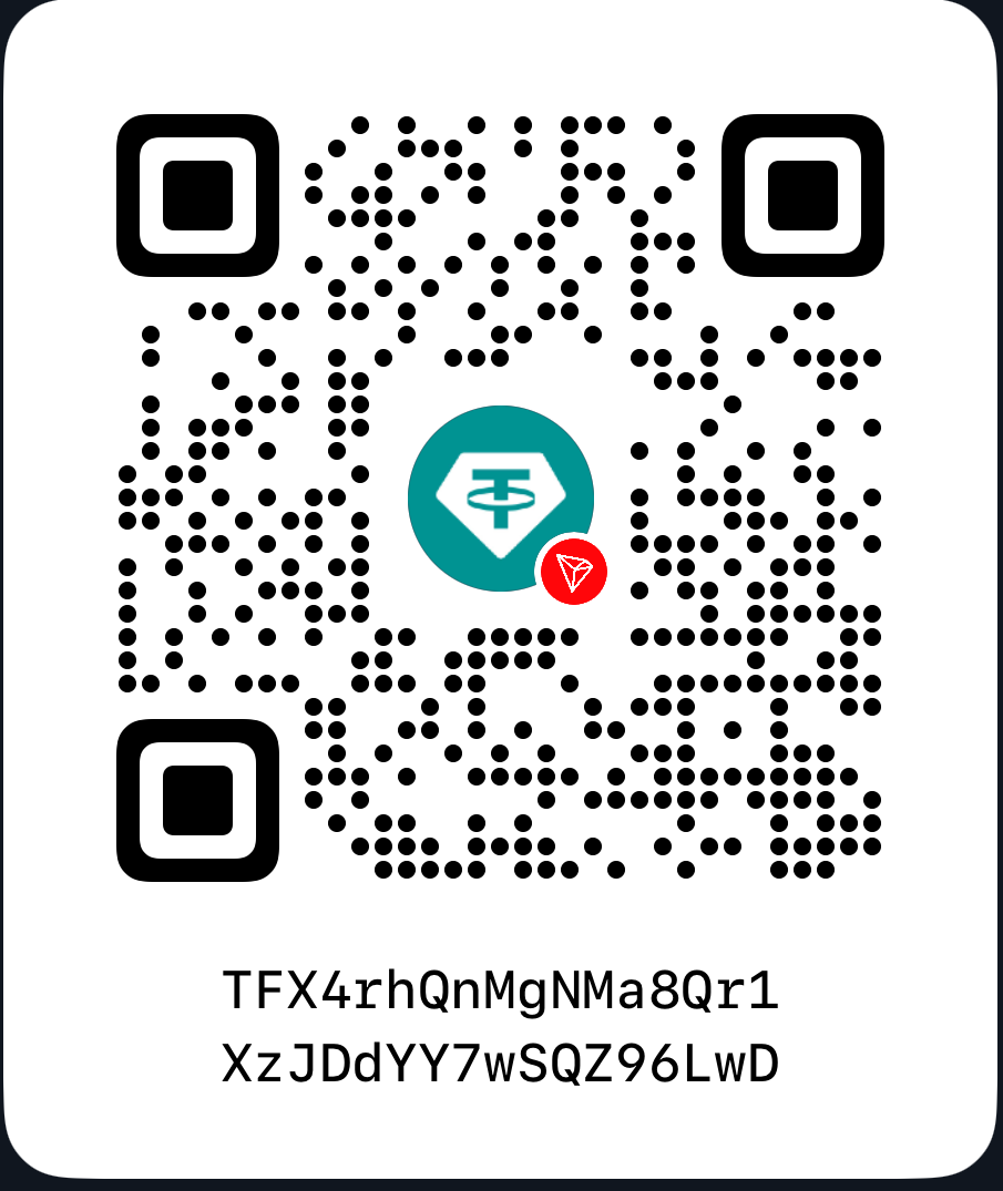 USDT TRC20 wallet receive QR code